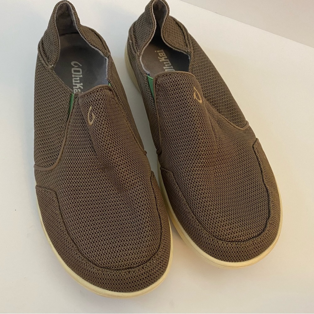OluKai brown Nohea Mesh slip on shoes - men’s